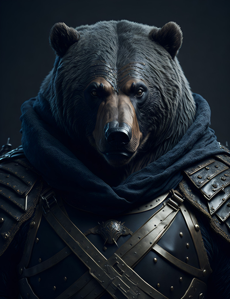 Default Insanely realistic portrait of a majestic grizzly bear warrio 0 bd1b9632 3607 42f3 a0b7 af0b08ef0f59 1 • Bear Warrior